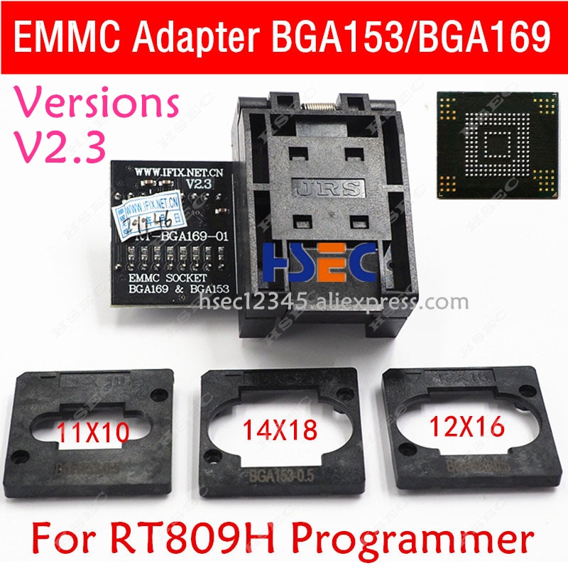 RT-BGA169-01 BGA169 / BGA153 EMMC  V2.5, RT80..